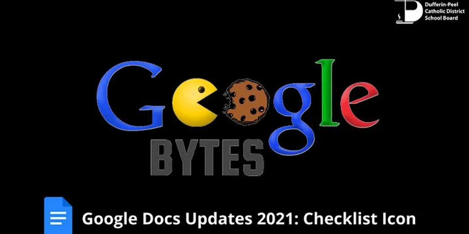 Google Docs checklist 2021
