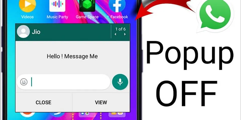 How do I stop WhatsApp from popping up on Android?