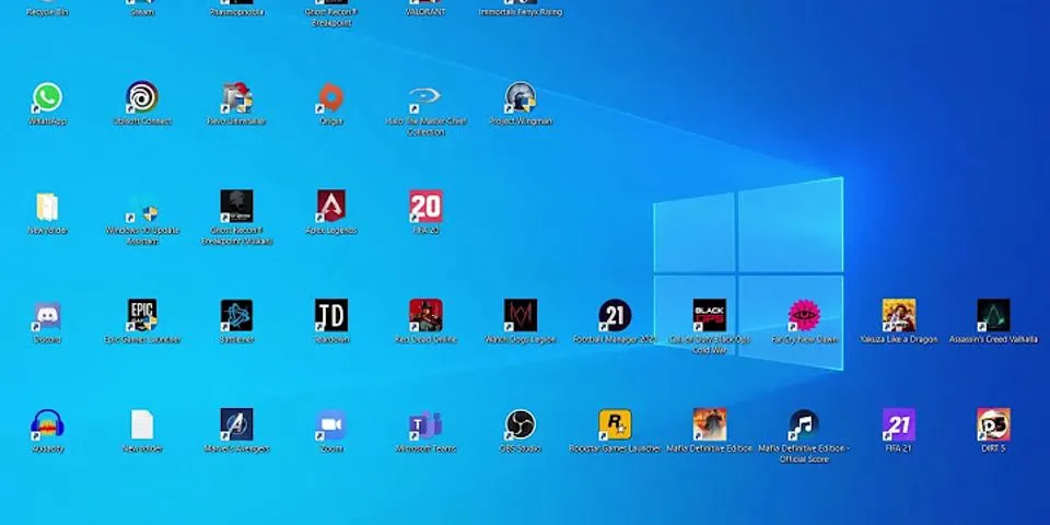 How to move icons on desktop Windows 10