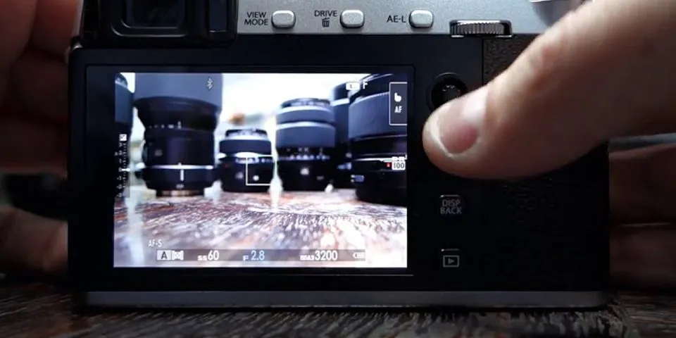 Hướng dẫn sử dụng Fujifilm xe3