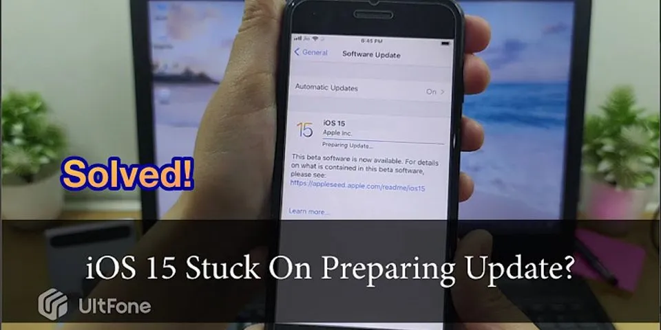 iOS 14.4 stuck on preparing update