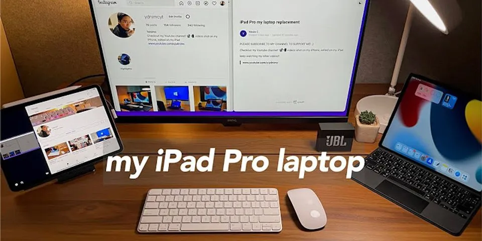 iPad desktop setup