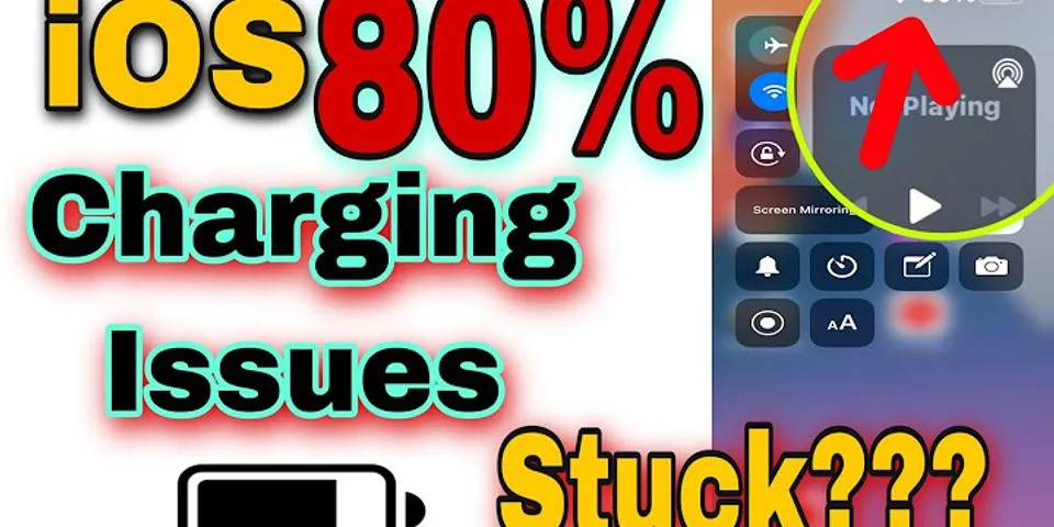 iPad stop charging at 80