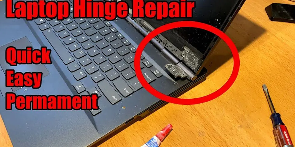 Laptop hinge broken