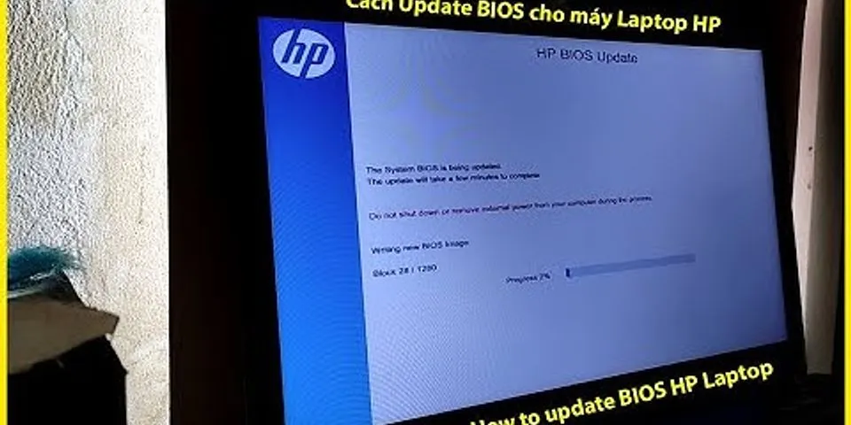 Nạp lại BIOS cho laptop HP