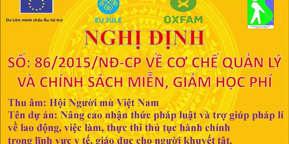 nghị định 86 miễn, giảm học phí - Hàng Hiệu