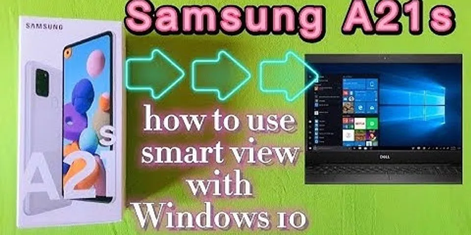 Samsung Smart View laptop