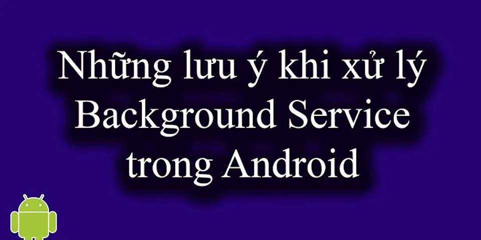 Stop service android
