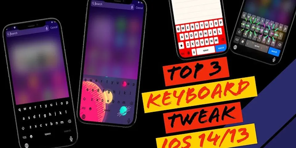 Tweak keyboard iOS 14