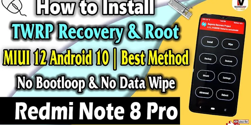 Twrp Android 10 Redmi Note 8 Pro