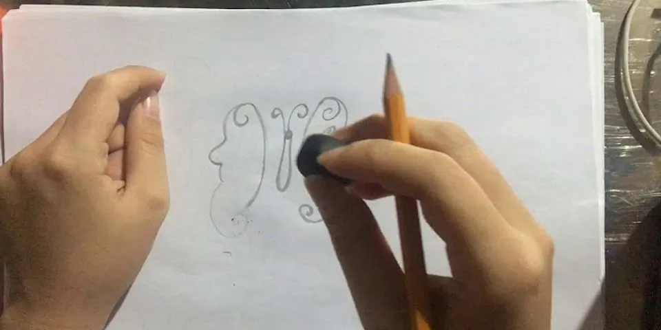 Vẽ cách điệu con bướm đơn giản