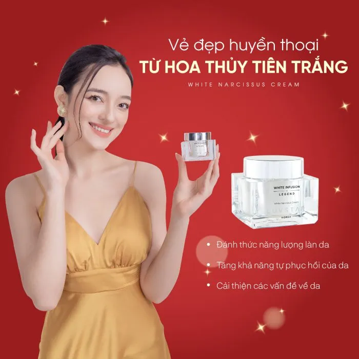 Kem dưỡng Luvstar White Narcissus Cream