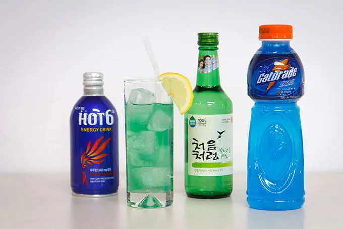 Hot 6, Enerzizer, Soju and Gatorade