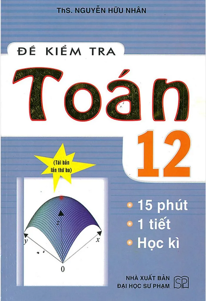 sách tham khảo toán đề kiểm tra 12