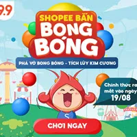 Game bắn bong bóng trên Shopee