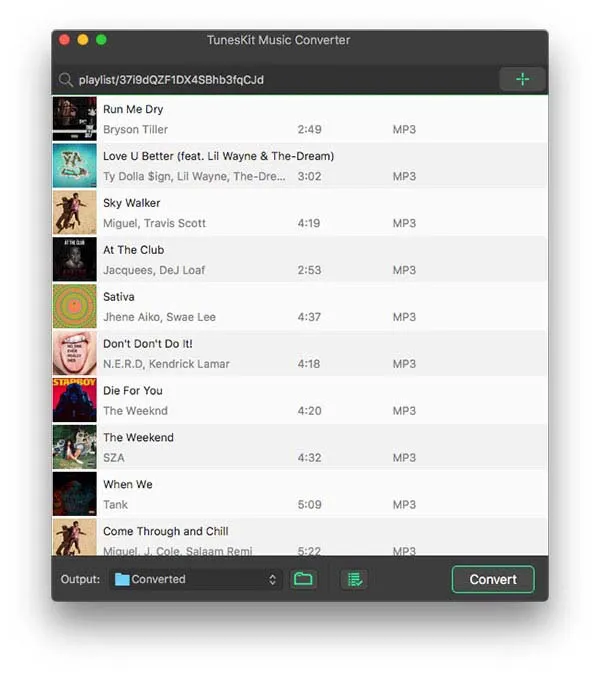 add spotify tracks to ViWizard