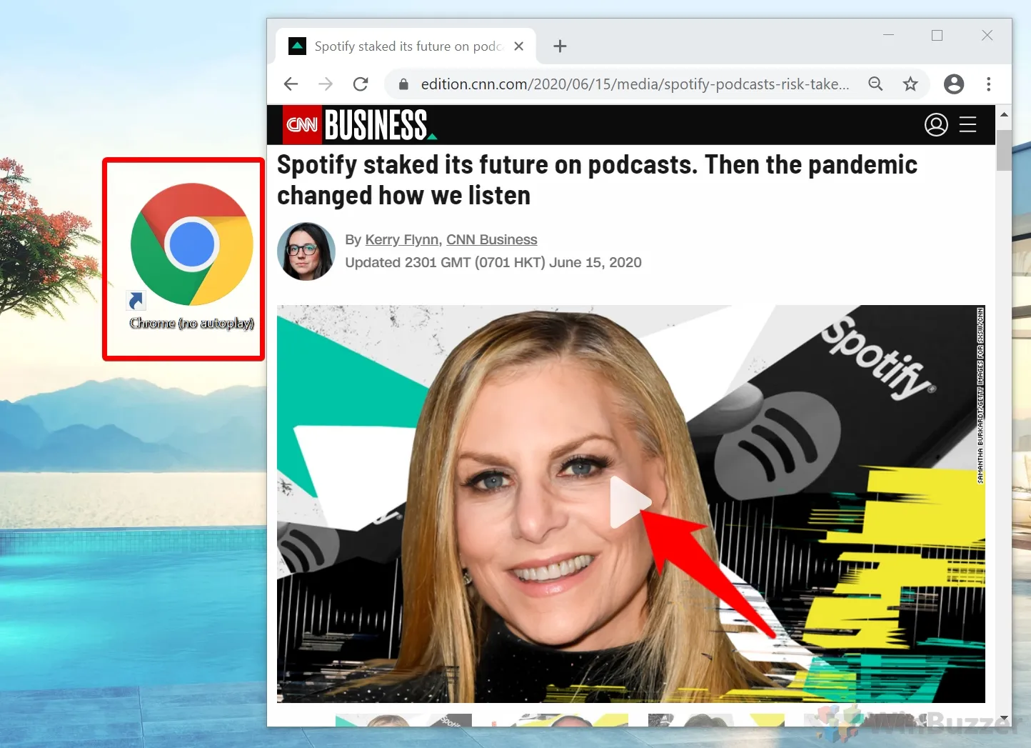 Google Chrome - CNN without autoplay enabled