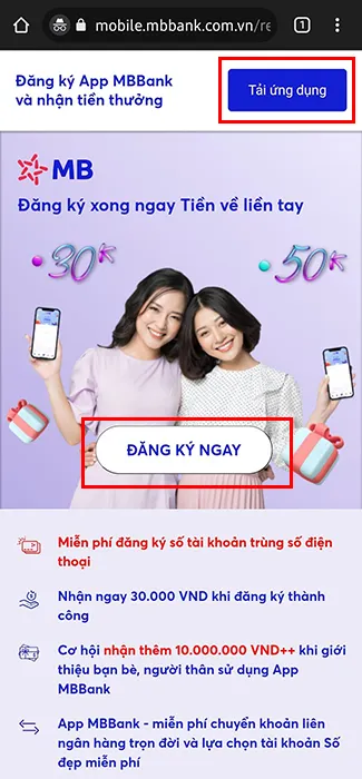 Hướng dẫn đăng ký mở tài khoản ngân hàng MBBank online tại nhà Nhận 40K ngay