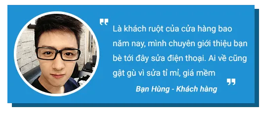 Khách hàng nhận xét dịch vụ thay kính màn hình Hải Phòng Gia Bảo