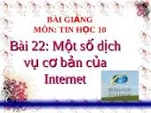 Lý thuyết: Một số dịch vụ cơ bản của Internet trang 145 SGK Tin học 10