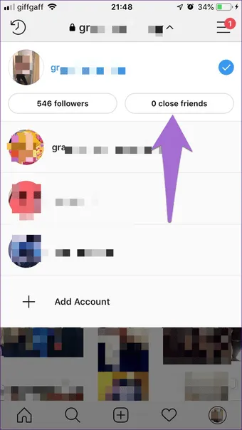 Close Friends Feature Instagram 1