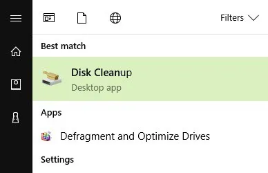 disk cleanup