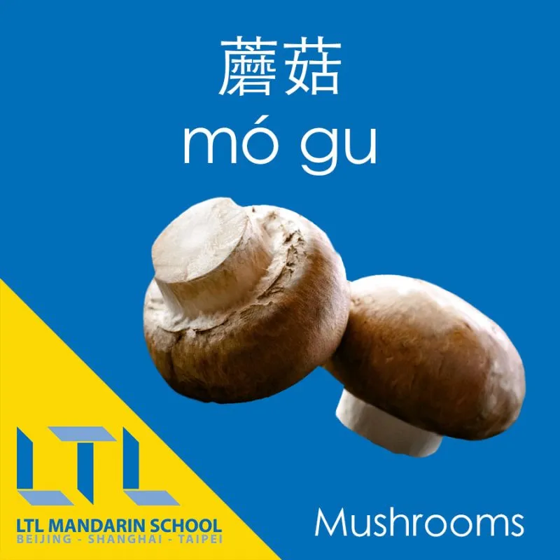 Mushrooms in Chinese